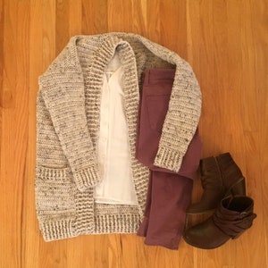 Everyday Office Cardigan Sweater Crochet Pattern