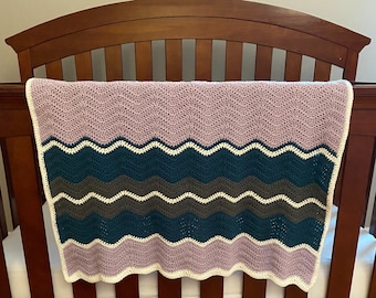 The Auburn Baby Blanket Crochet Pattern - Easy Beginner Level - Instant Digital Download