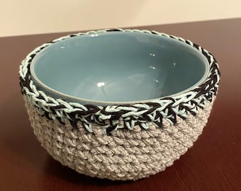 Soup / Ice Cream Bowl Cozy Easy Crochet Pattern - Beginner Level - Instant Digital Download