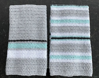 Kitchen Hand Dish Towel Crochet Pattern, Beginner Crochet Tutorial, Instant Digital Download, PDF