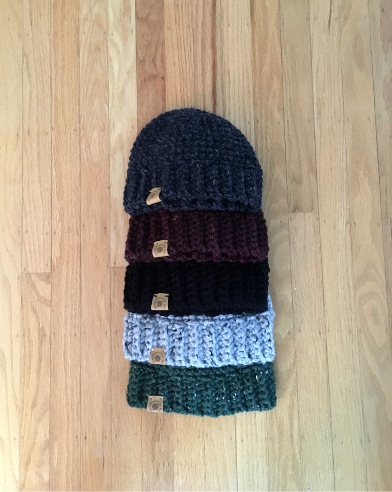 Men's Winter Hat Crochet Pattern Etsy