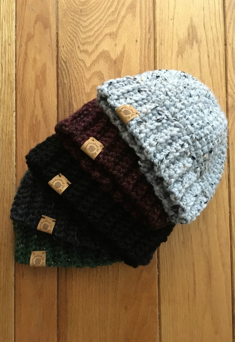 Men's Winter Hat Crochet Pattern Etsy