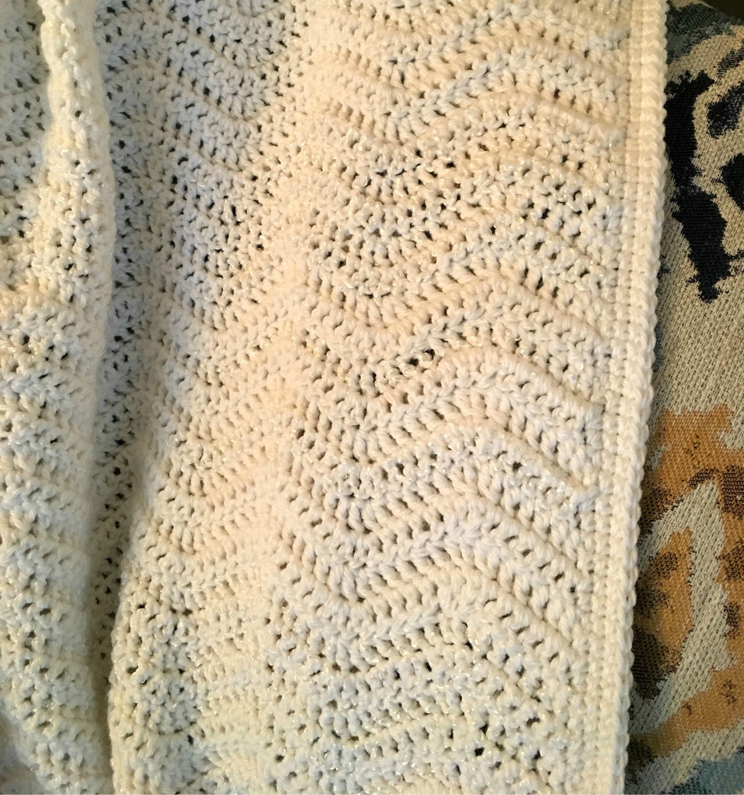 White Baby Christening Baptism Blanket Crochet Pattern - Etsy