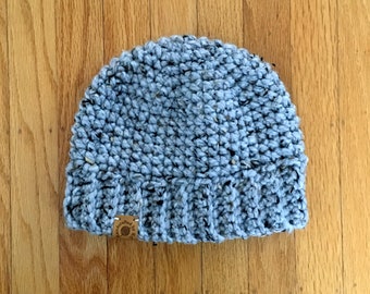 Men's Winter Hat Crochet Pattern - Easy Beginner Crochet Tutorial, Instant Download, Digital, PDF