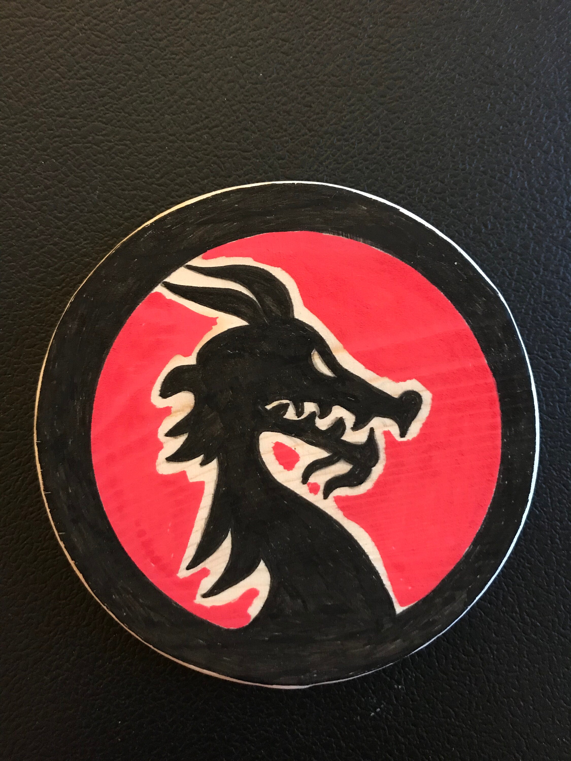 Red Dragon Painting Etsy