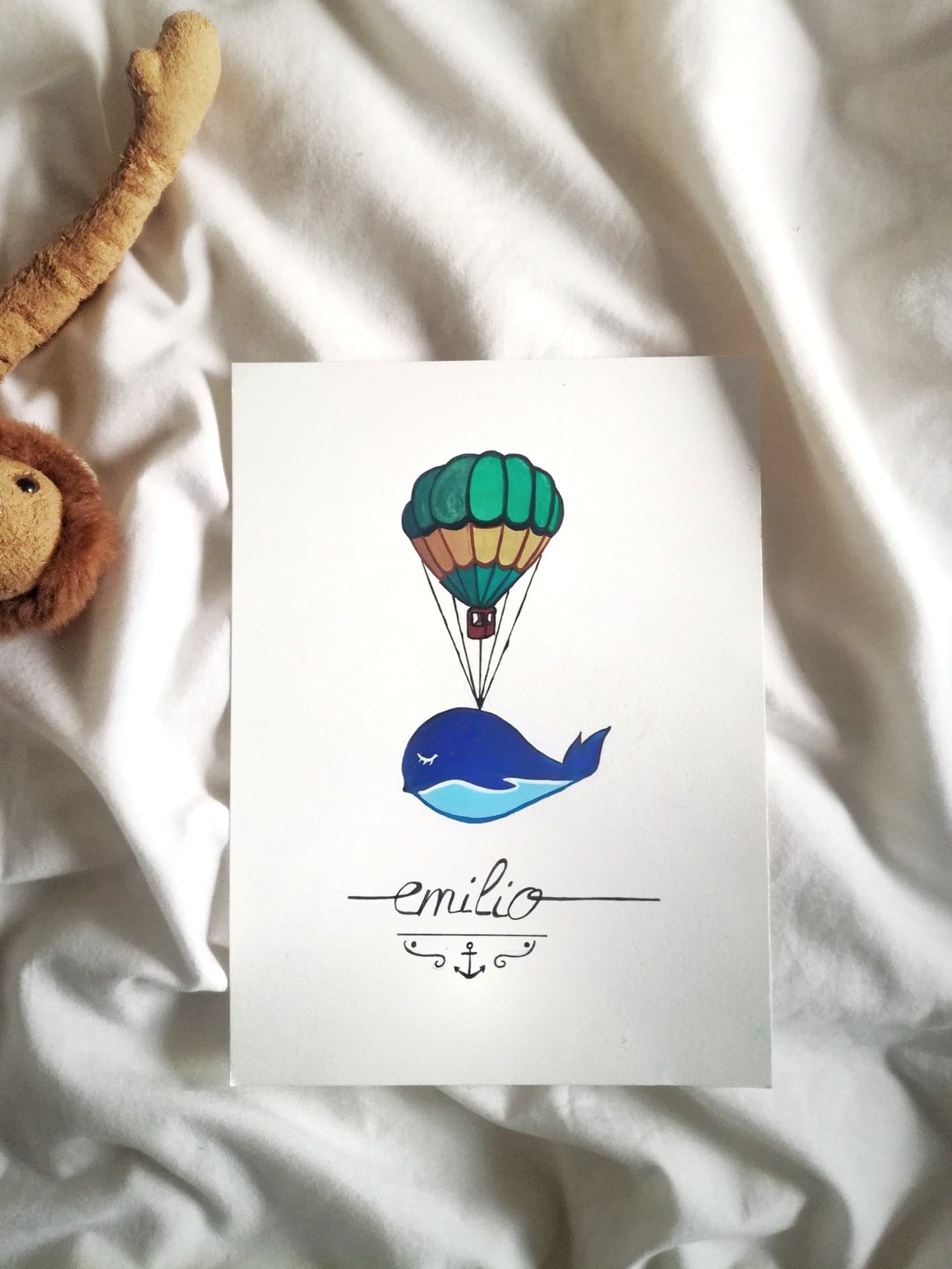 Illustration Personnalisée - Affiche Portrait Carte de Voeux Article Blog