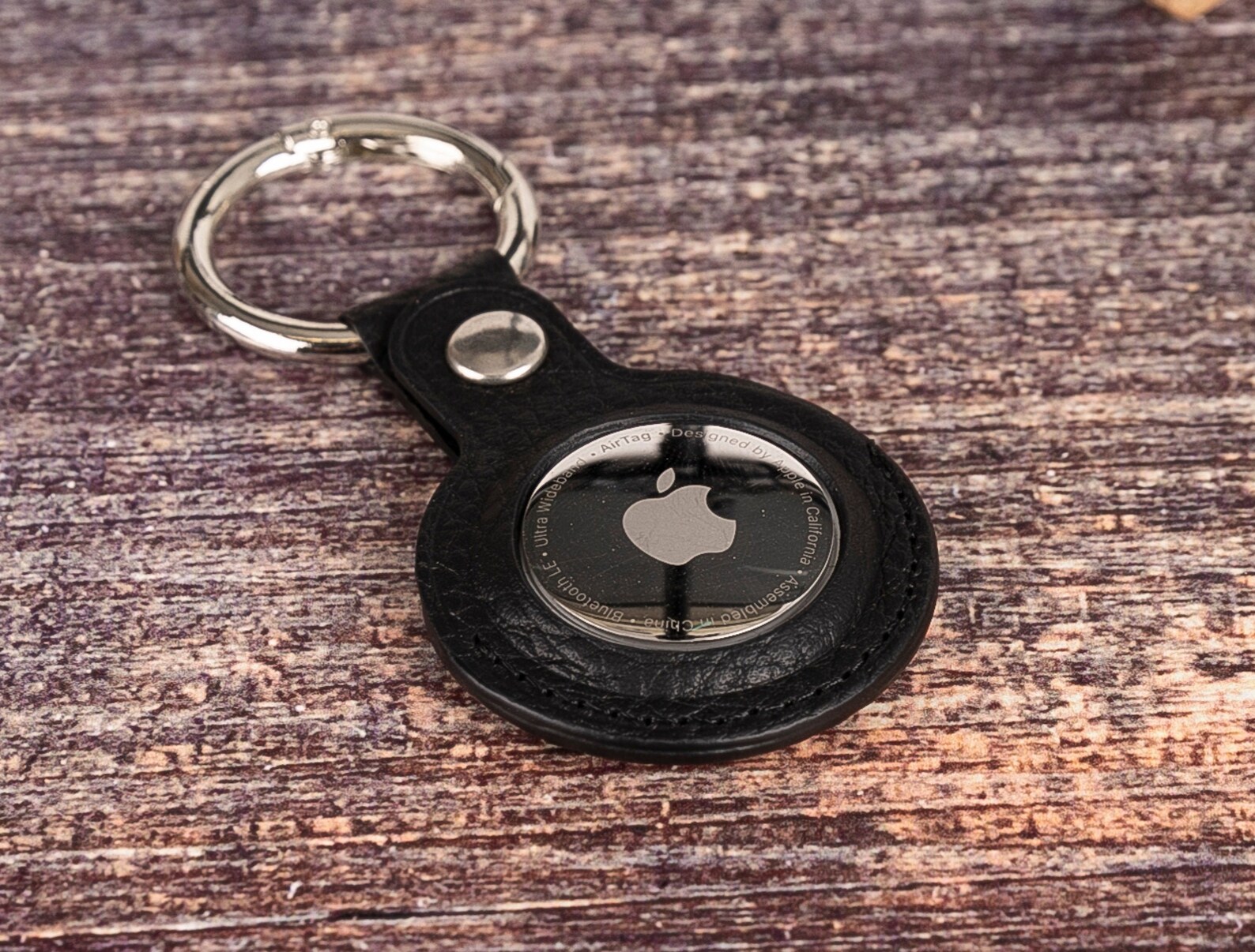 Apple Tracker Case leather Personalized AirTag keychain Air Etsy