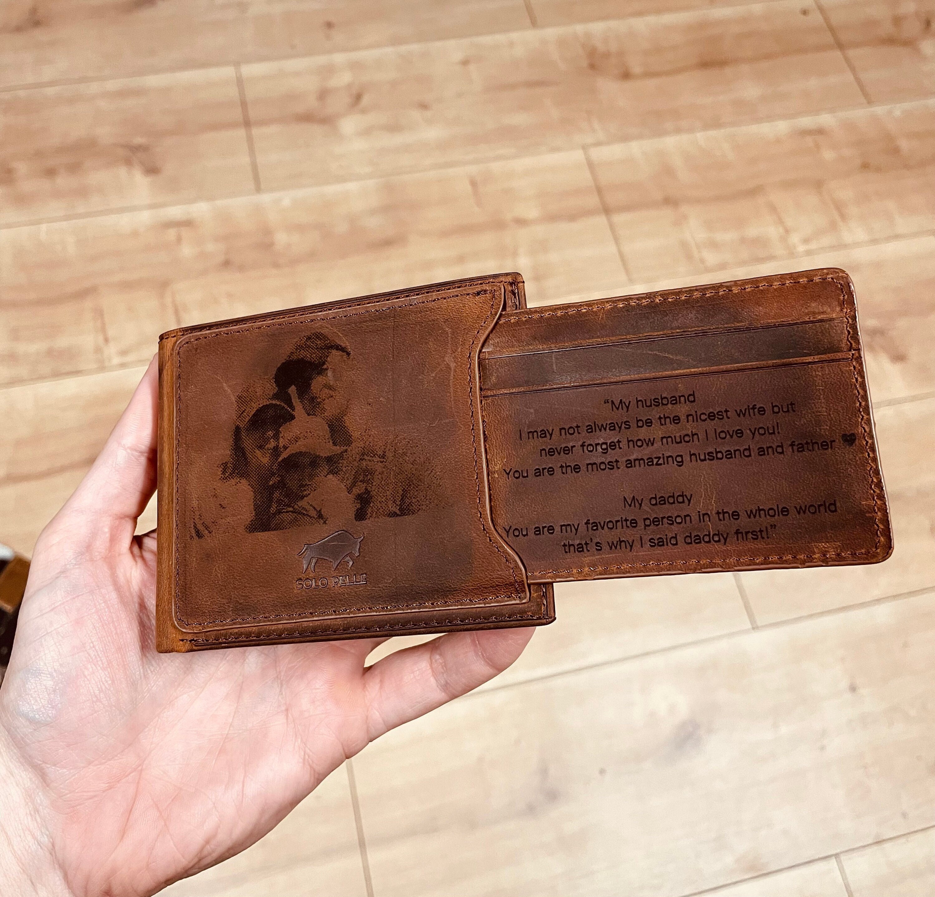 ELIAUK Brieftasche Kreditkartenetui mit Scheinfach aus Leder für