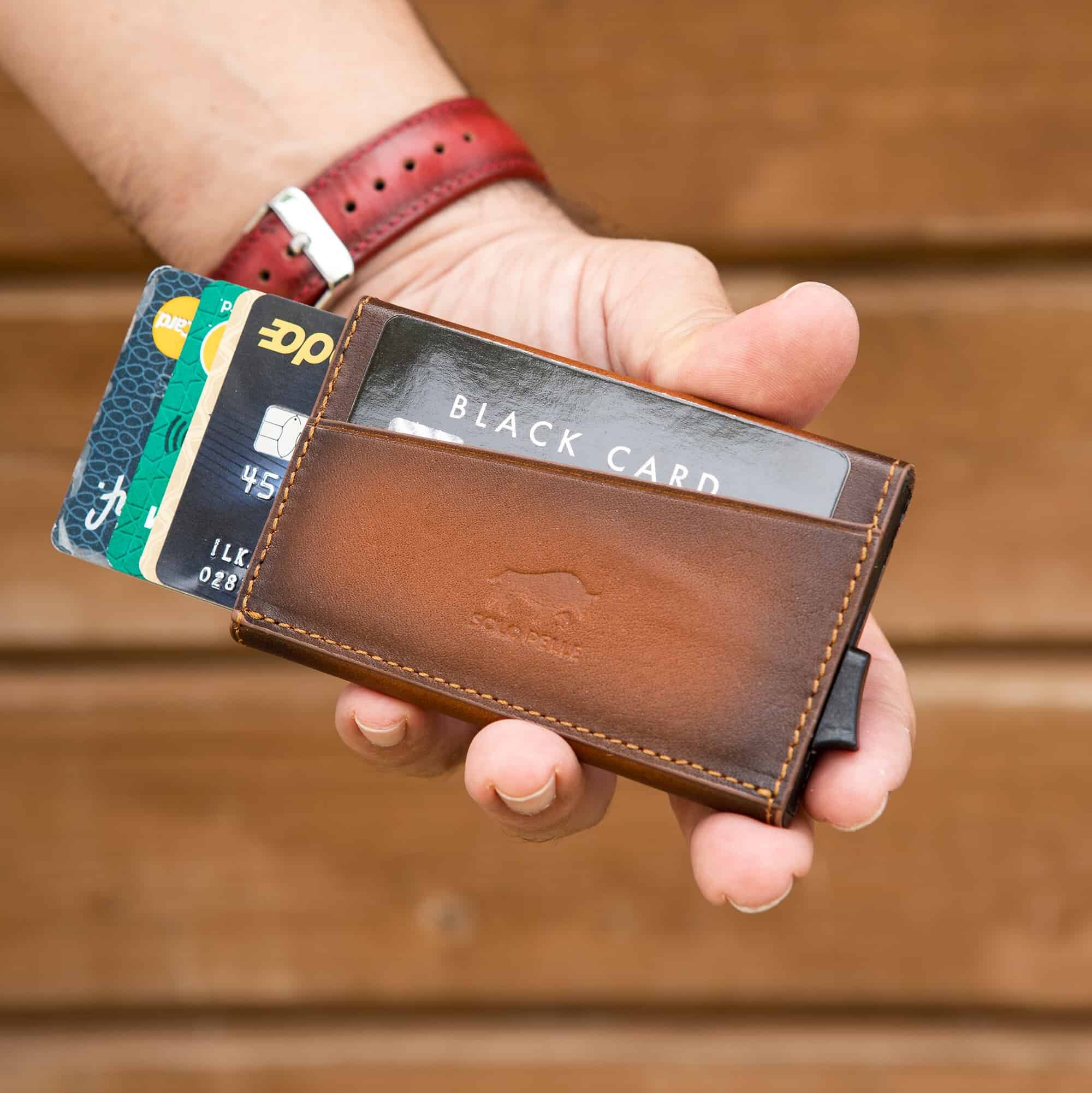 MINI Credit Card Case Personalized Card Case Leather Card - Etsy New Zealand