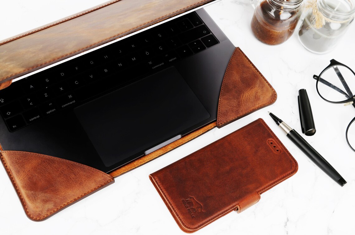 NEW Macbook Pro 14 Inch 2021 Leather Case PERSONALIZED APPLE Etsy