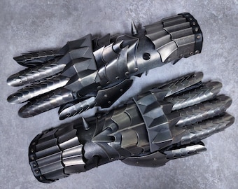 LOTR Witch King Gauntlets Lord of the Rings Medieval Armor Nazgul Fantasy Cosplay Costume Sauron Metal Gloves Wearable Movie Prop