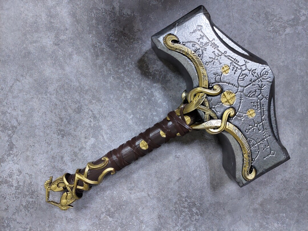 Thor Hammer God of War Thor Mjolnir Hammer Kratos Hammer 1/1 Etsy