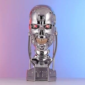 Terminator Bust Terminator T800 Figure Terminator Statue T2 Terminator Endoskeletton 1:1 Lifesize Bust Arnold Schwarzenegger Collectibles