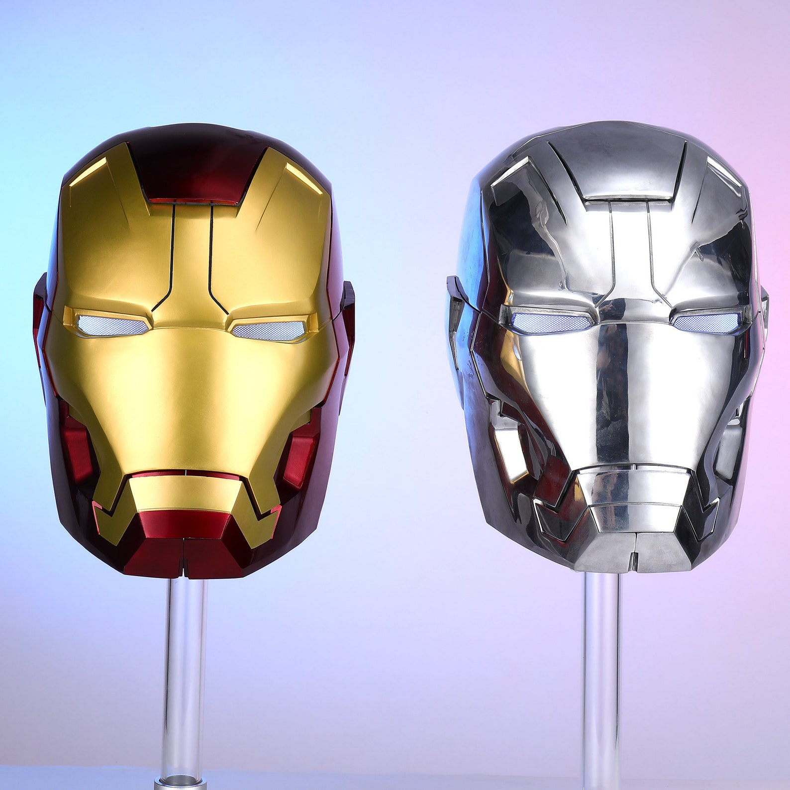 Iron Man Helmet Mark 42 Metal Helmet Ironman Helmet Tony Stark Etsy UK