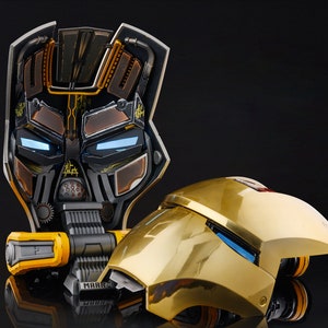 Iron Man Helmet, Mark 3 Mask, Metal Affect Mark 2 Face Plate  Iron Man Cosplay 1/1 Scale Movie Prop