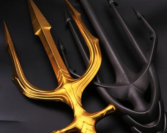 Aquaman Trident Metal Aquaman 2 Trident Gold Trident of King Queen Atlanna Trident Cosplay 1/1 Scale Movie Prop