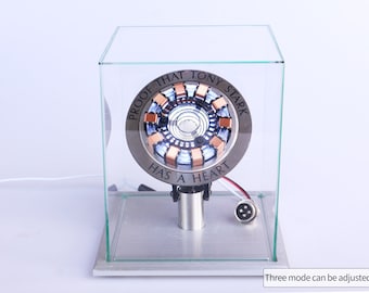 Iron Man Arc Reactor Model Lamp Tony Stark MK 1 Heart 1/1 Scale Prop Ironman cosplay with Remote Control