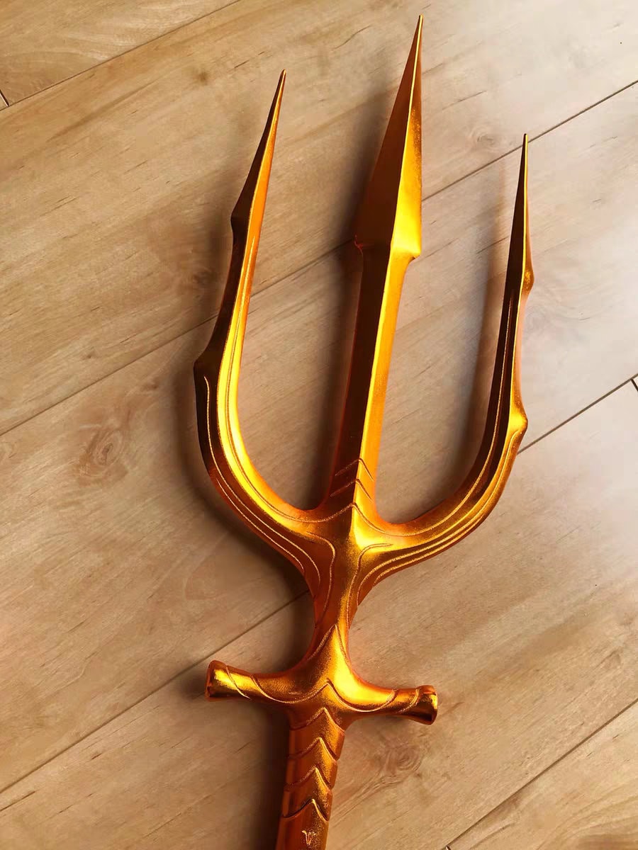 DC アクアマン トライデント プロップレプリカ　ジャスティスリーグ アクアマン トライデント メタル アクアマン 2 トライデント ゴールド