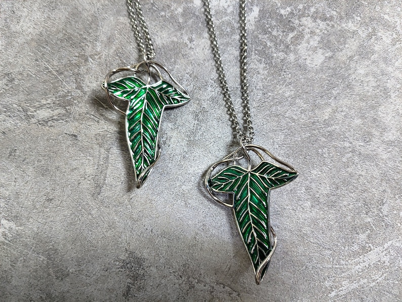 Lord Of The Rings Inspired Costume Brooch LOTR Hobbit Leaf Necklace lord-of-the-rings-inspired-costume-brooch-lotr-hobbit-leaf-necklace