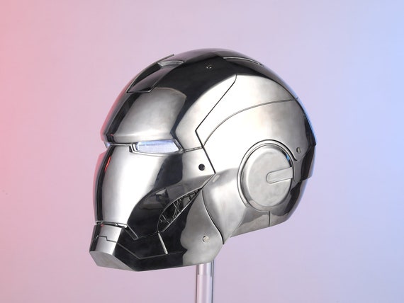 Iron Man Helmet Metal Mark 2 Ironman Helmet MK2 Iron Man Cosplay 1/1 Scale  Movie Prop Replica 