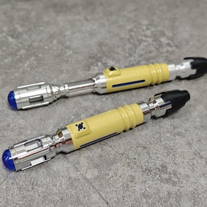 Destornillador sónico de metal para cosplay del noveno Doctor Who, accesorio de metal para destornillador sónico de Matt Smith, accesorio de metal para cosplay del noveno Doctor Who.