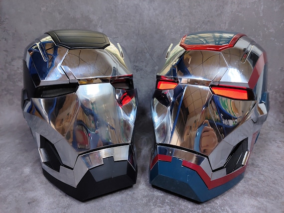 War Machine Casque Iron Man Patriot Casque Électronique Ironman Casque avec  Sons 1: 1 Taille Réelle Portable Cosplay Film Props Réplique -  Canada