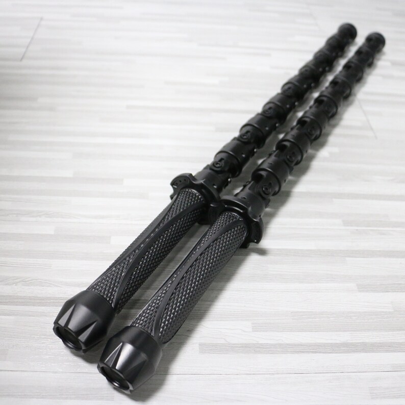 Black Widow Batons 2pcs with LED Light Black Widow Cosplay ...