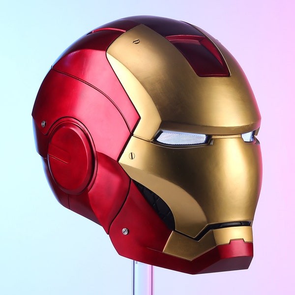 Iron Man Helmet, Metal Mark 3 Ironman Helmet, Iron Man Tony Stark Cosplay, 1/1 Scale Wearable Movie Prop Replica