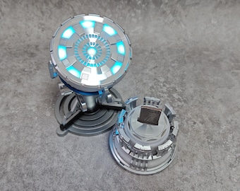 Iron Man Arc Reactor Model Lamp Tony Stark MK 1 Heart 1/1 Scale Prop Ironman Mark 5 Movie Cosplay Prop