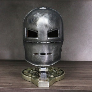 Iron Man Helmet Metal Mark 1 Helmet, Ironman Helmet, Iron Man Cosplay 1/1 Scale Movie Prop with Stand