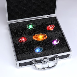 Infinity Stone Thanos Stones Infinity Gems with Time Stone Infinity Stones with Suitcase Avengers Cosplay Movie Prop
