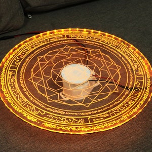 Dr Strange Spell Disc Rotatable, Doctor Strange Spell Disc, Doctor Strange 2 Cosplay, Ancient One Cosplay Light up Movie Prop Replica image 1