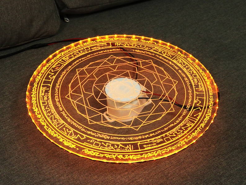 Dr Strange Spell Disc Rotatable, Doctor Strange Spell Disc, Doctor Strange 2 Cosplay, Ancient One Cosplay Light up Movie Prop Replica image 1