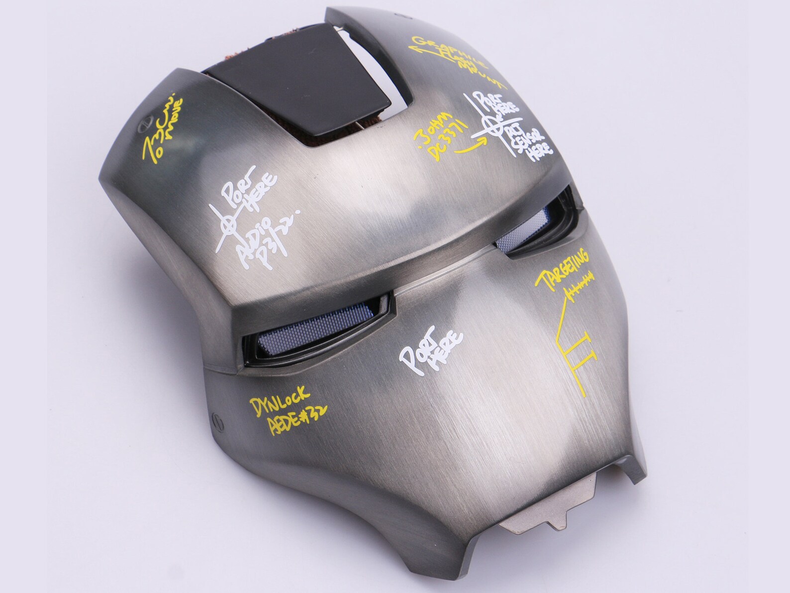 Iron Man Mask Metal Mark 2 Face Plate with LED Eyes Iron Man Etsy