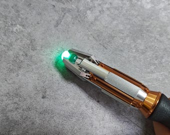 IN US!!! Doctor Who Cosplay 11th Metal Sonic Screwdriver Led Light Prop IN US!!! Doctor Who Cosplay 11th Metal Sonic Screwdriver Led Light Prop
