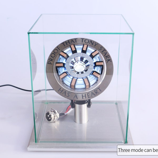 MK2 Arc Reactor Iron Man Heart Tony Stark Arc Reactor Lamp 1/1 Scale Movie Prop Ironman cosplay with Remote Control