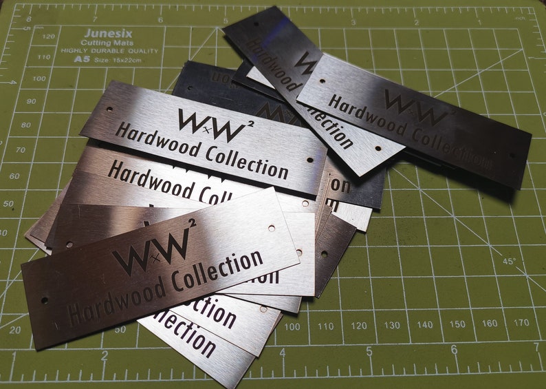Metal Plates Customized Size with engraving Stainless steel Etsy