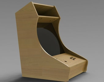 Ontwerpplannen voor Bartop Arcade-machines: 19-inch breedbeeldkast (digitaal)