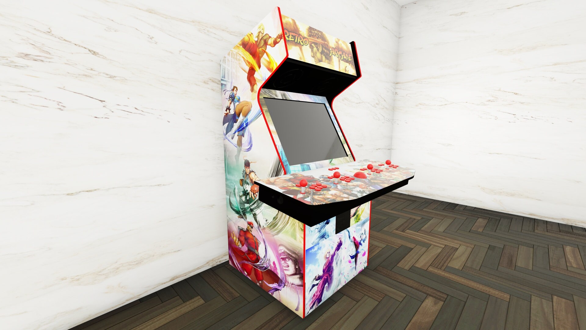 Arcade Machine Design 4 Joueurs Plans de conception Etsy France