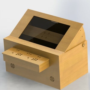 Arcade Cocktail Cabinet Kit with Controller Flat Pack | Retro Arcade Machine Design for Max 32” Monitor | Control Panel | Arcade Décor