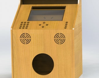 Modern Jukebox Cabinet Flat Pack: MDF Arcade, Speaker & Subwoofer Holes