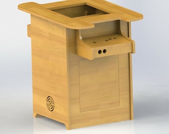 Arcade Cocktail Cabinet Digital Plans for Max 20” Monitor | 3/4" Material