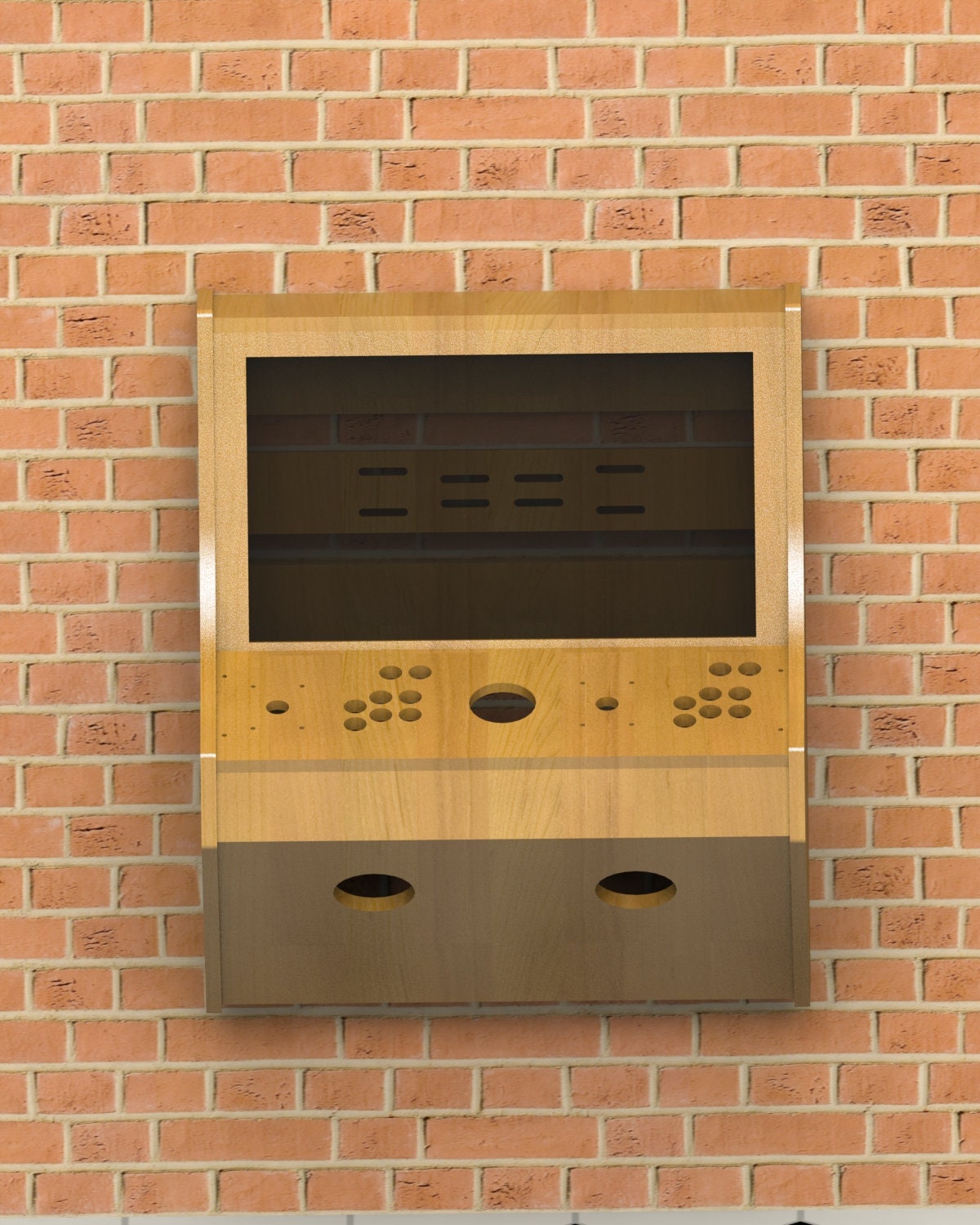 Video Machine Arcade Cabinet Wall Mounted, Retro Arcade Video Game Machine Cabinet ...