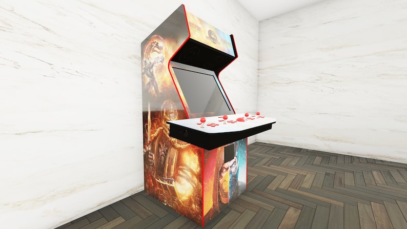 Monster 4 Player Arcade Cabinet Plans Only Etsy Canada