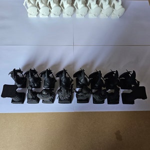 32 Pcs Chess pieces only / 3D printed RARE Greek Chess Set