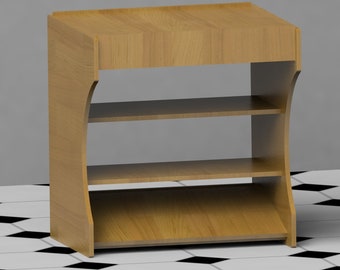 27" plattegronden Bartop Arcade: CNC DXF en pdf (digitale bestanden)