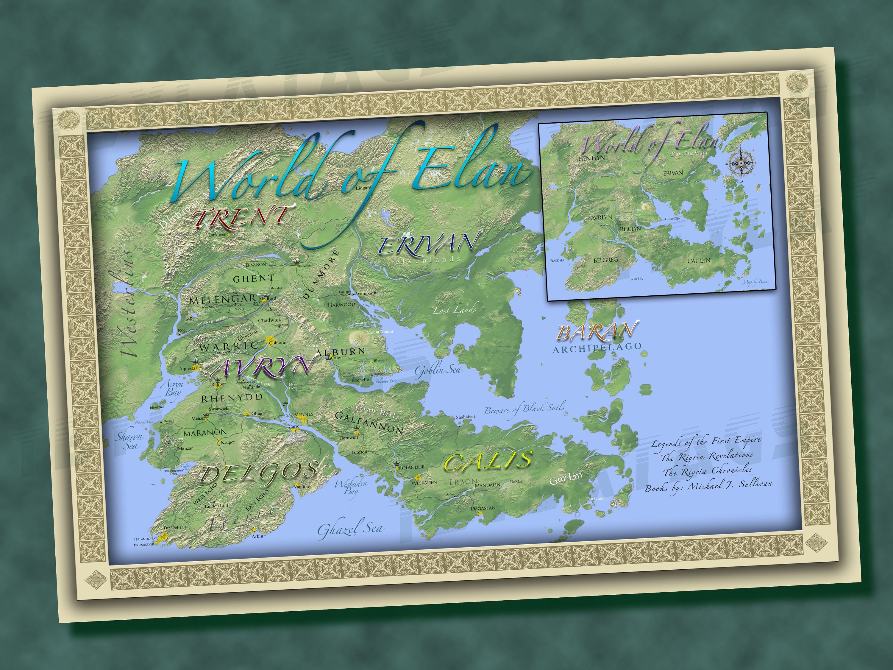 Map of Camp Half-blood on Handmade Scroll Percy Jackson and 