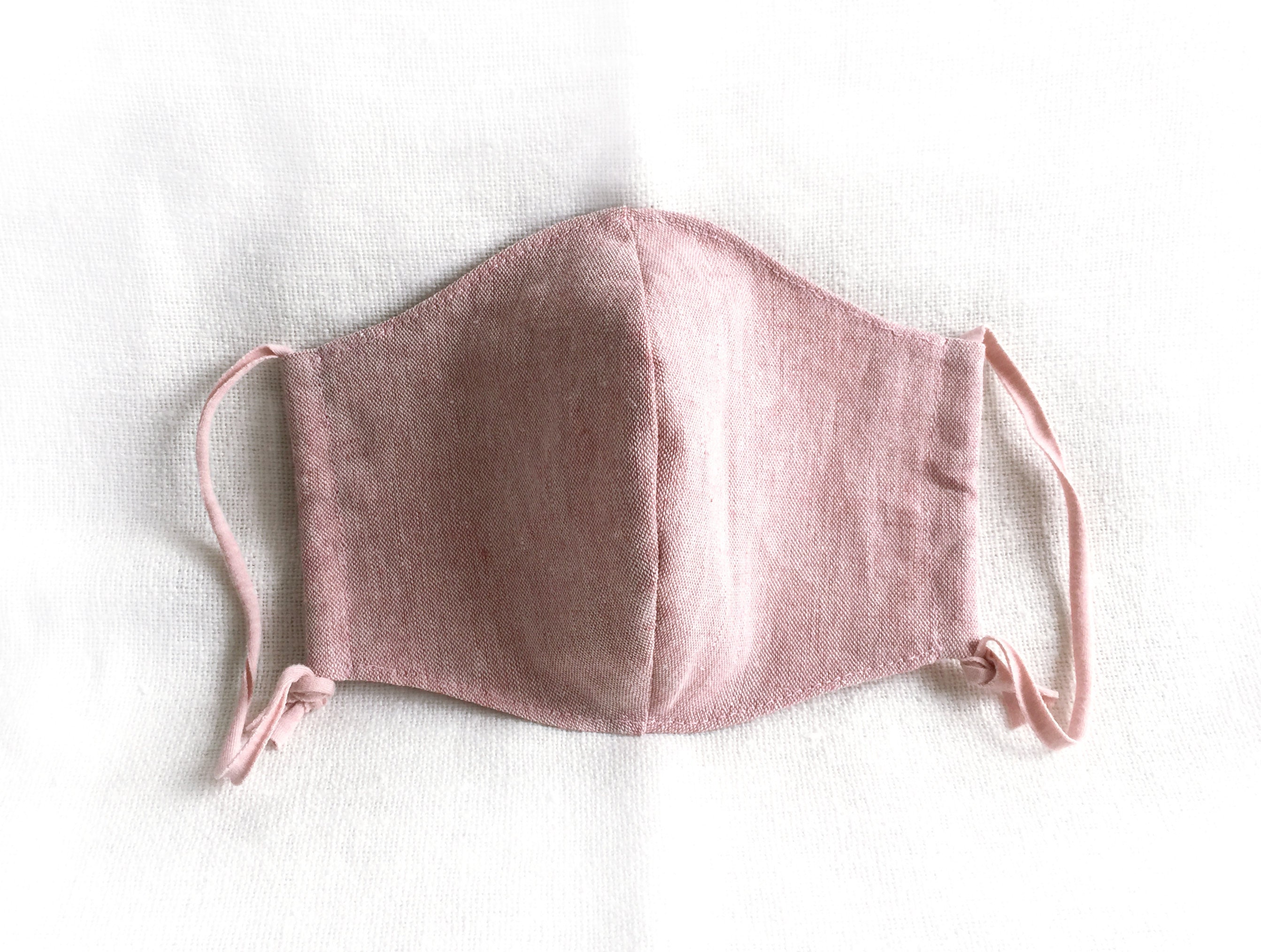 Linen Cotton Double Layer Face Mask with Filter Pocket and Adjustable…