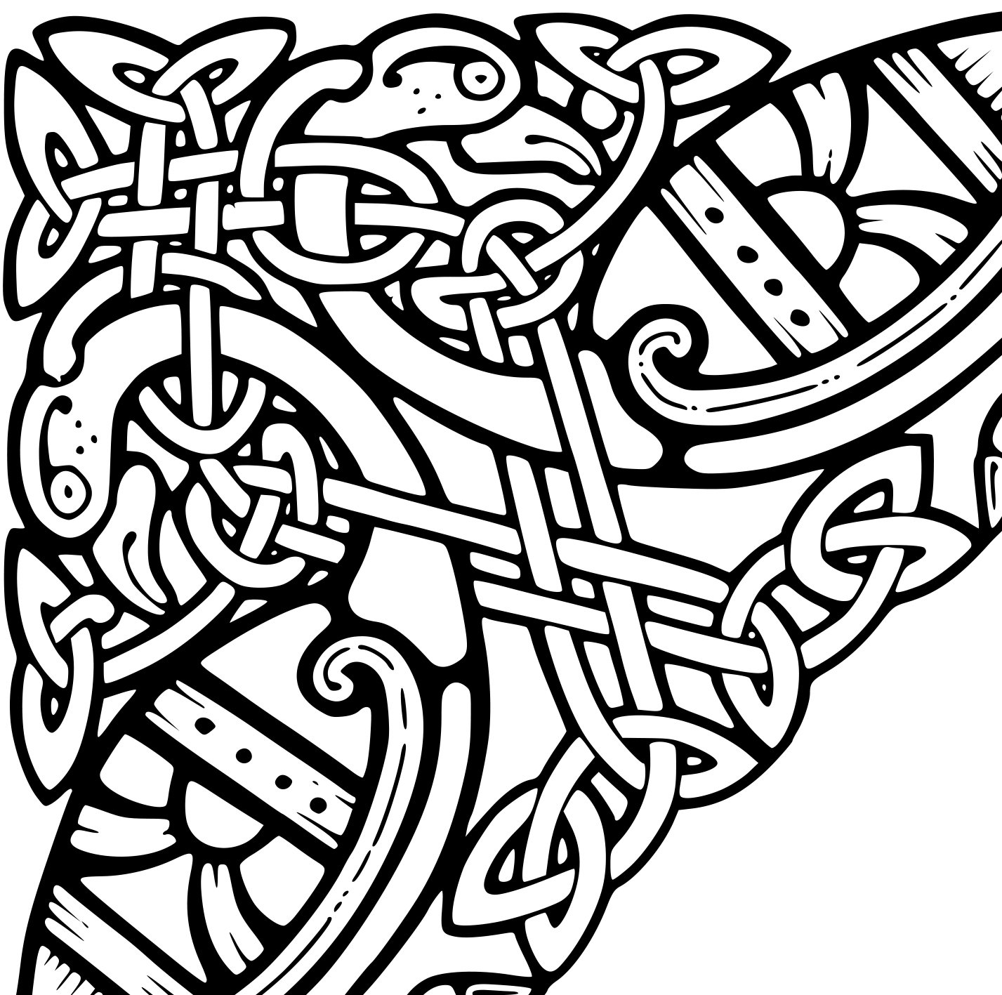 Celtic Knotwork Vector Files Celtic Knotwork Silhouette Etsy