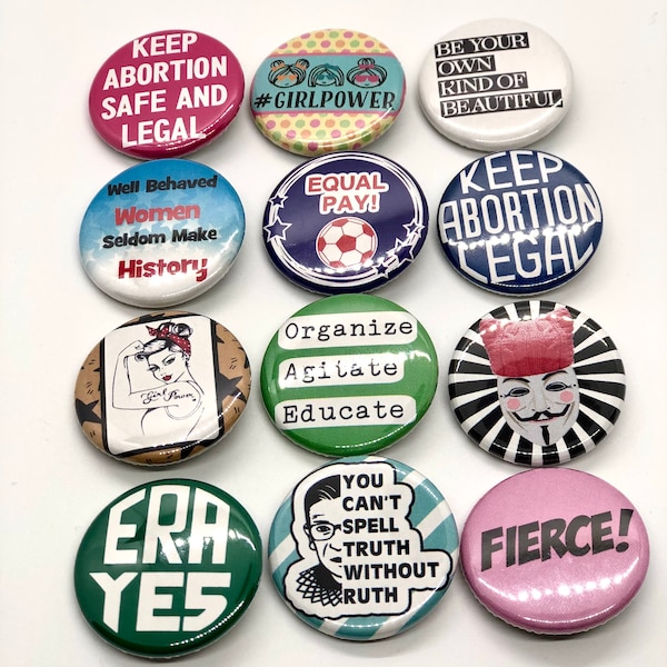 Feminist Buttons - Etsy